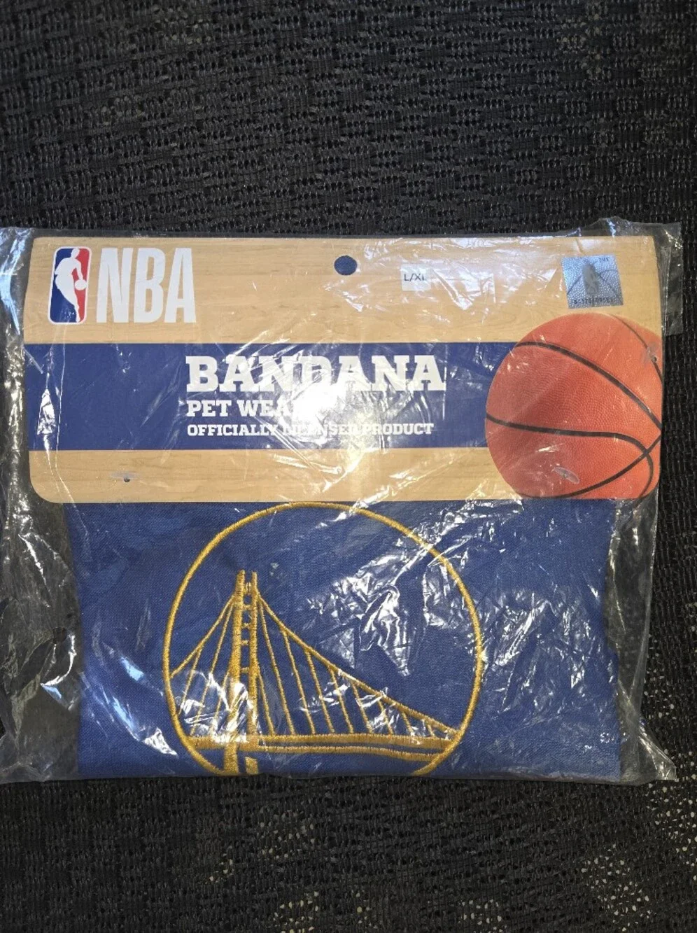 NBA Golden State Warriors Blue & Gold Pet Bandana - Team Logo